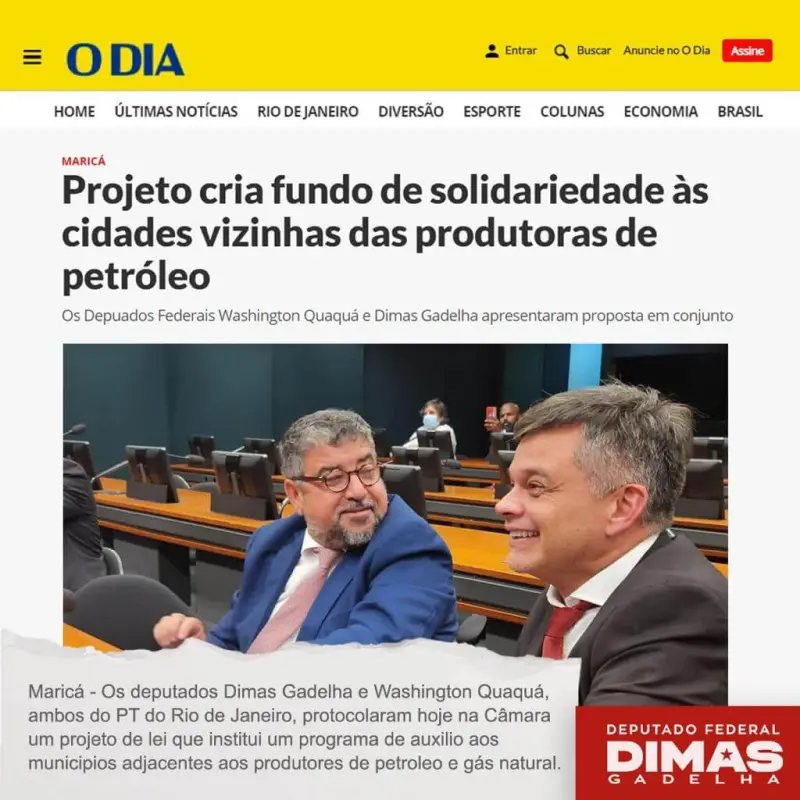 Notícia sobre Dimas Gadelha — 1